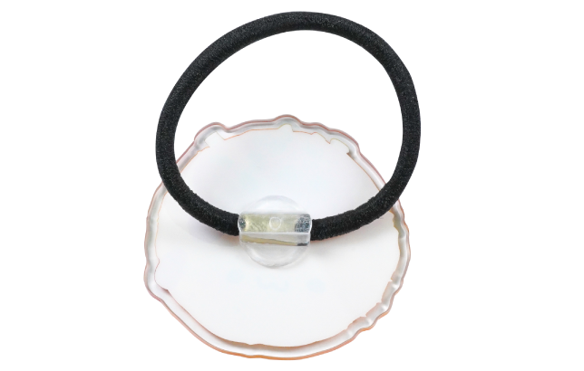 ยางรัดผมอะคริลิค ด้านหลัง