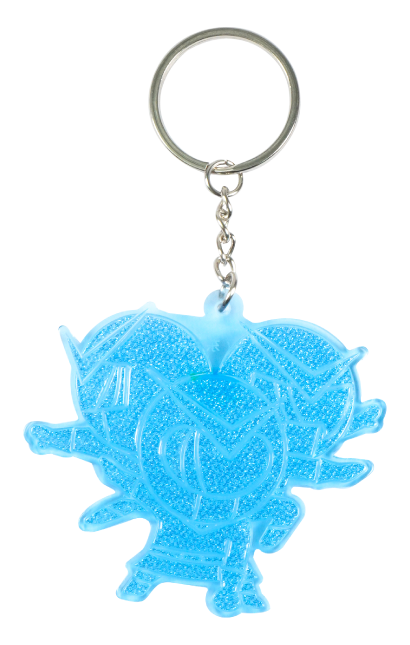 พวงกุญแจสะท้อนแสง มุมหน้า